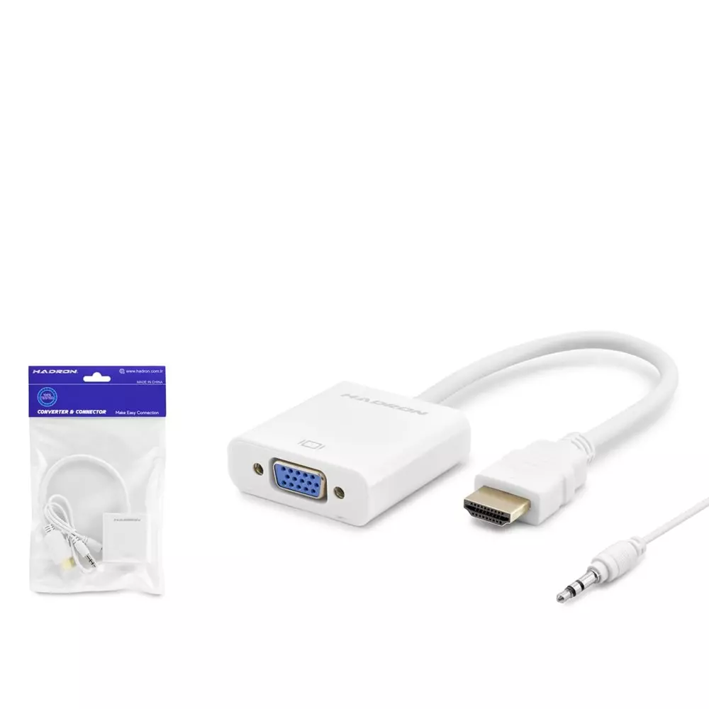 Hadron HDMİ to VGA (SESLİ)